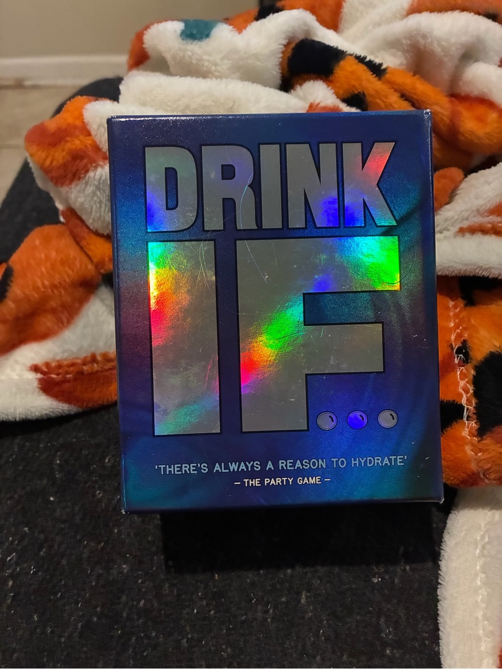Drink If… Party Game - Holographic Blue Edition